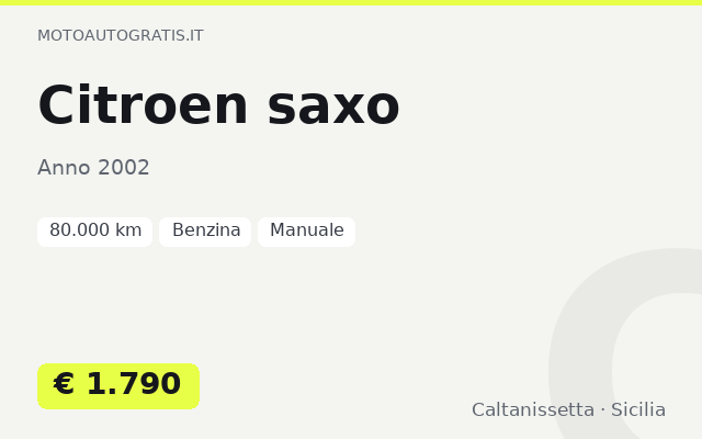 Citroen saxo