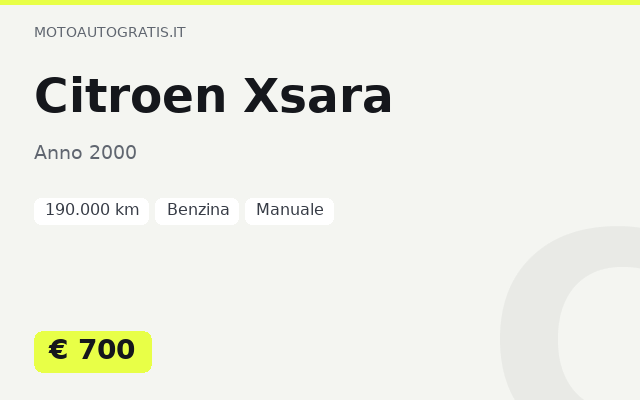 Citroen Xsara
