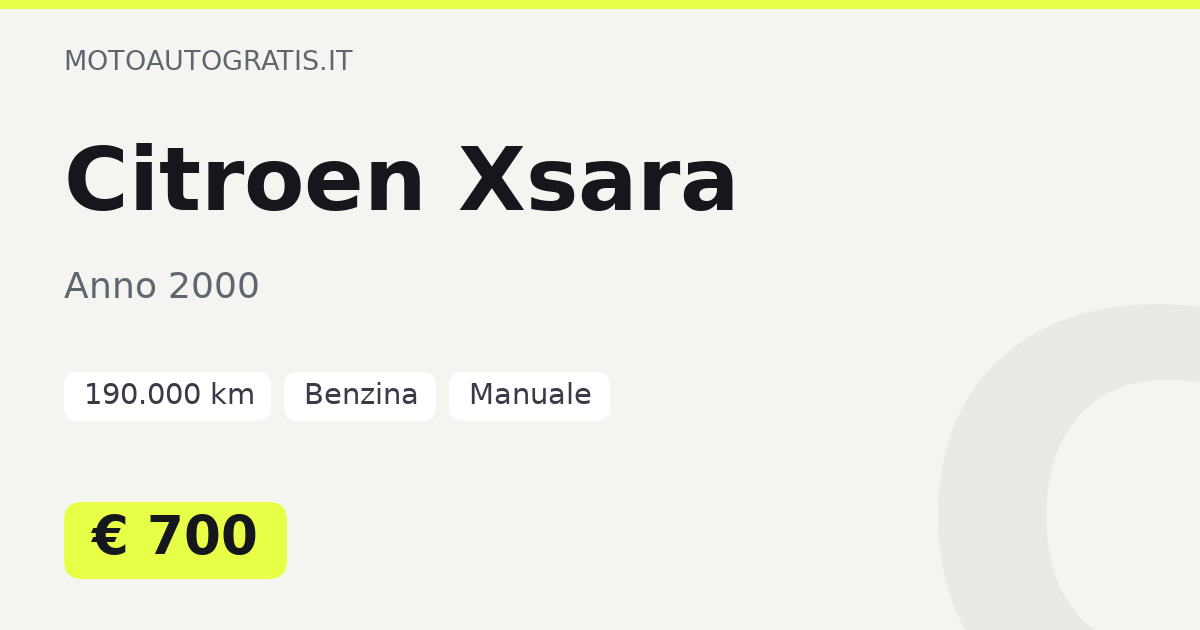 Citroen Xsara