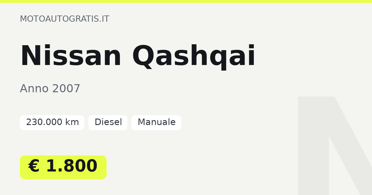 Nissan Qashqai