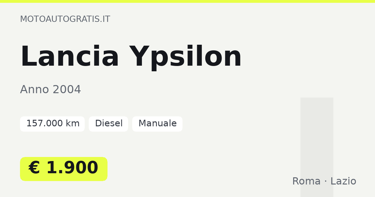 Lancia Ypsilon