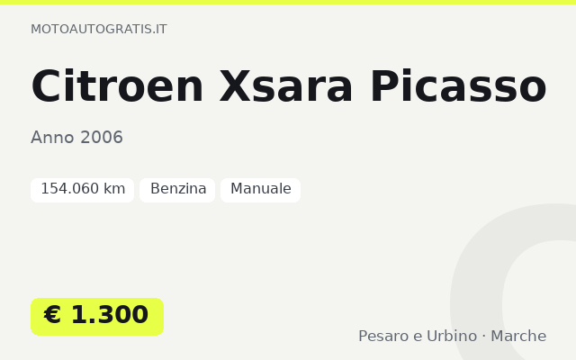 Citroen Xsara Picasso