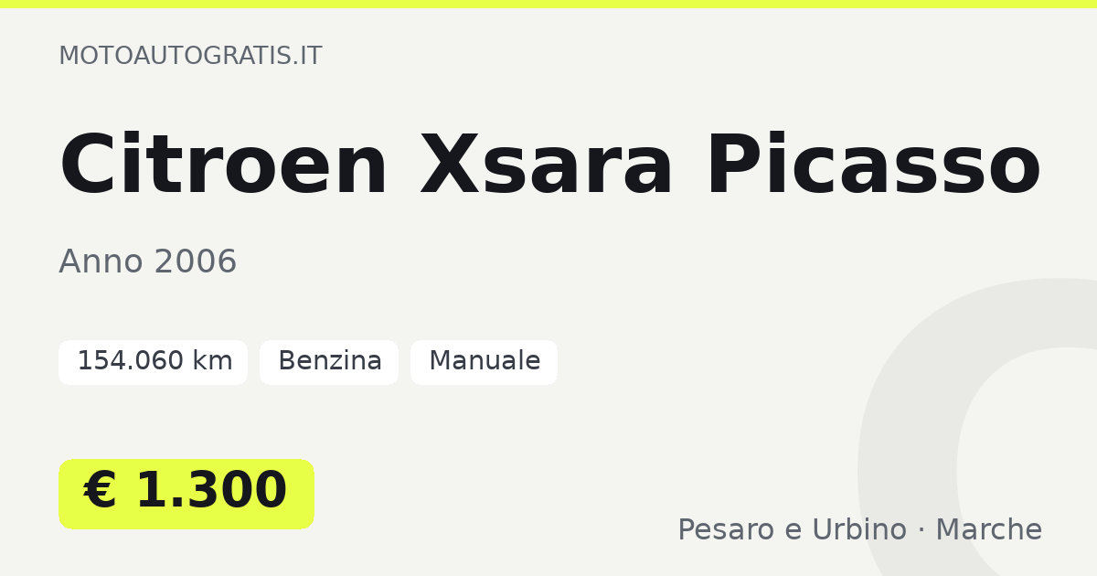 Citroen Xsara Picasso