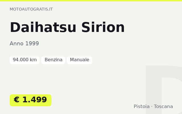 Daihatsu Sirion