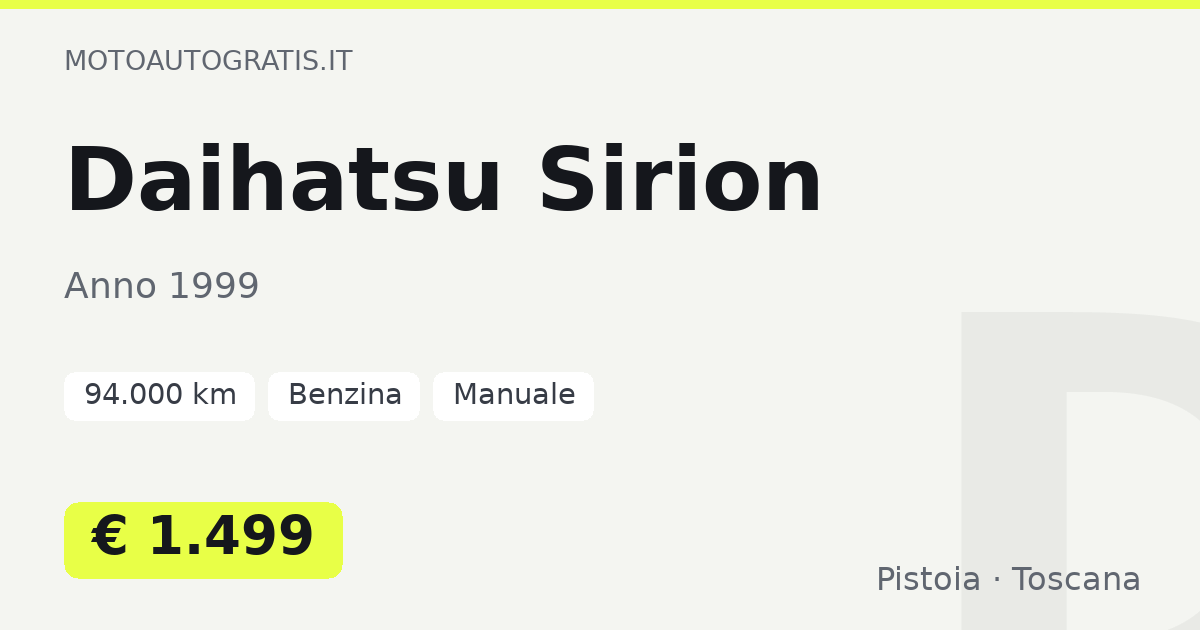 Daihatsu Sirion