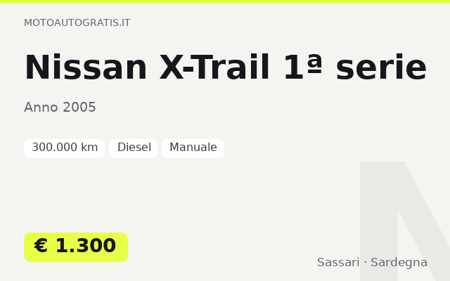 Nissan X-Trail 1ª serie