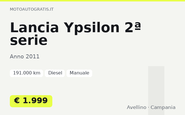 Lancia Ypsilon 2ª serie