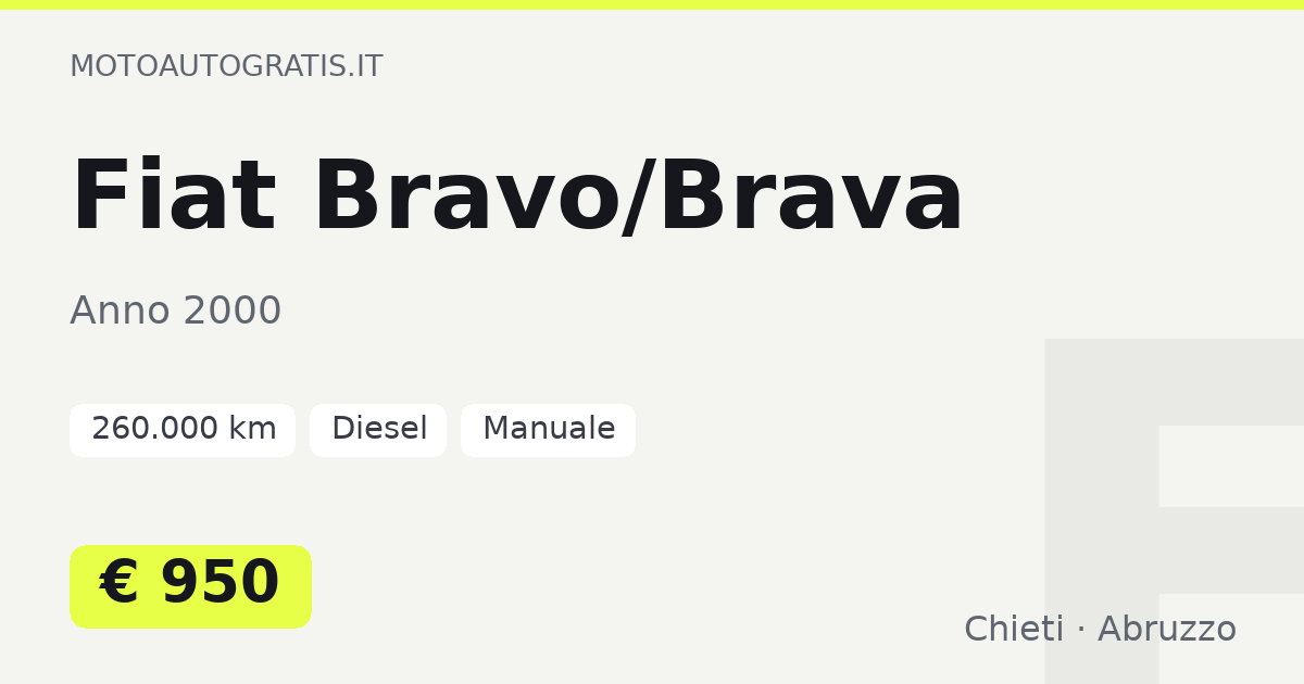 Fiat Bravo/Brava