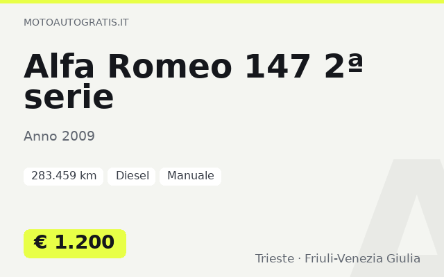 Alfa Romeo 147 2ª serie