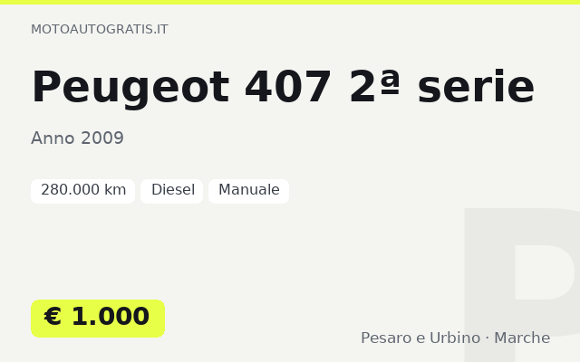 Peugeot 407 2ª serie