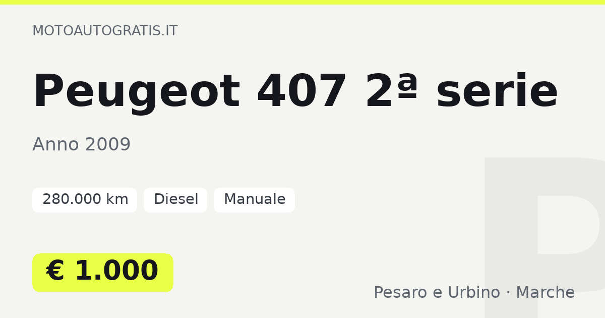 Peugeot 407 2ª serie