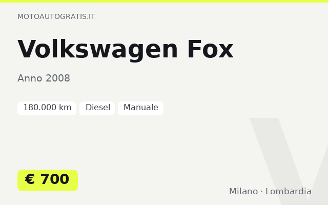 Volkswagen Fox