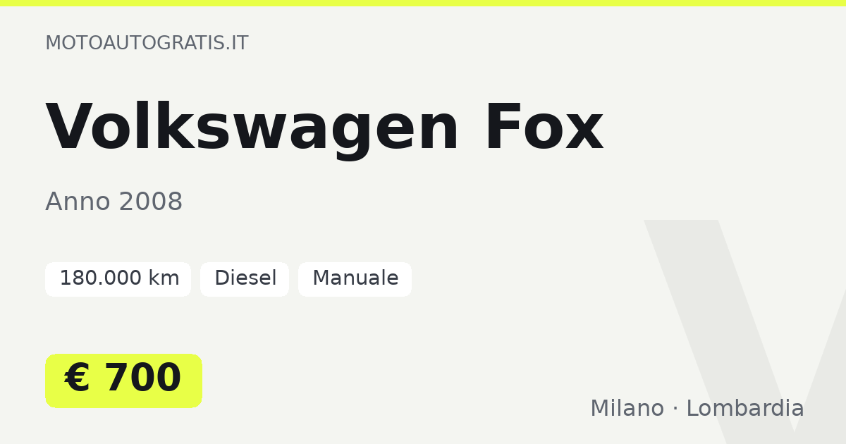 Volkswagen Fox