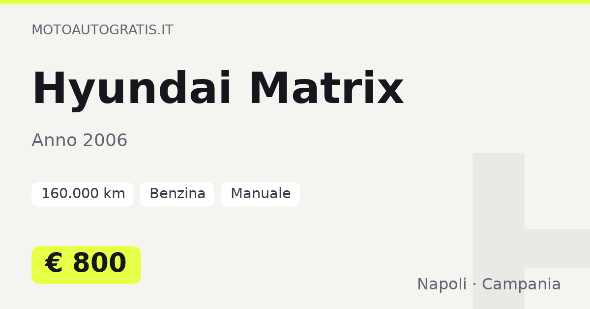 Hyundai Matrix