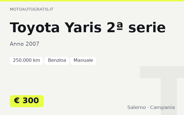 Toyota Yaris 2ª serie