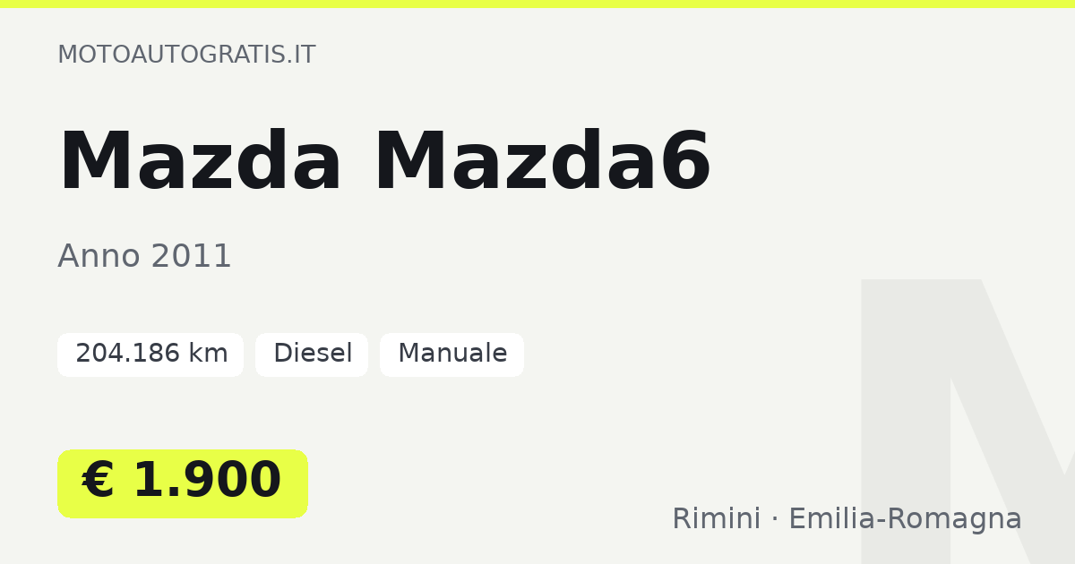 Mazda Mazda6
