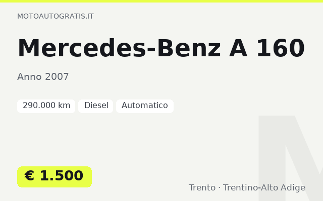 Mercedes-Benz A 160