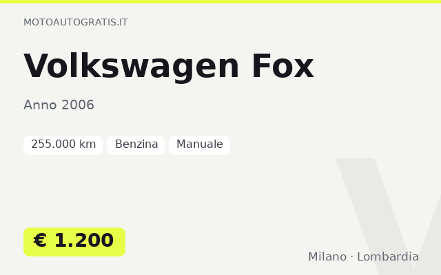 Volkswagen Fox