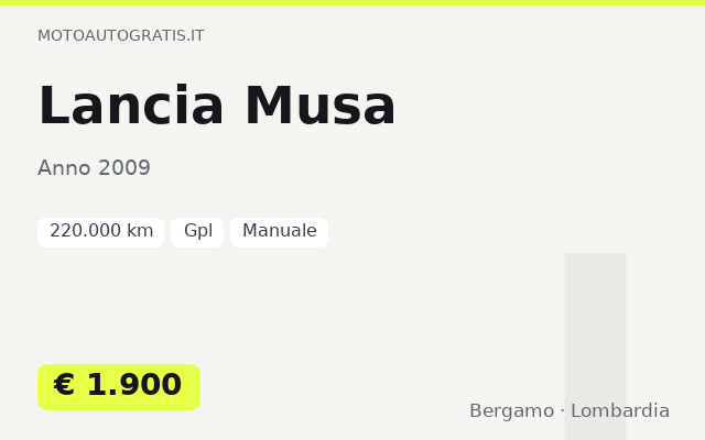 Lancia Musa