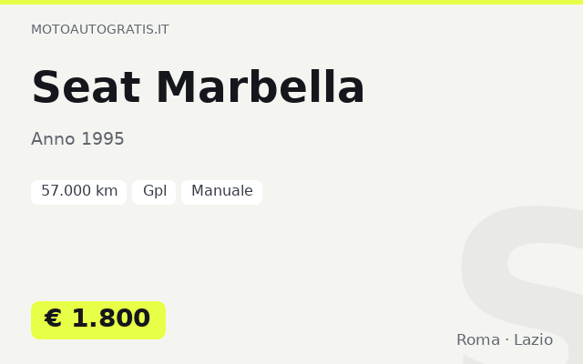 Seat Marbella