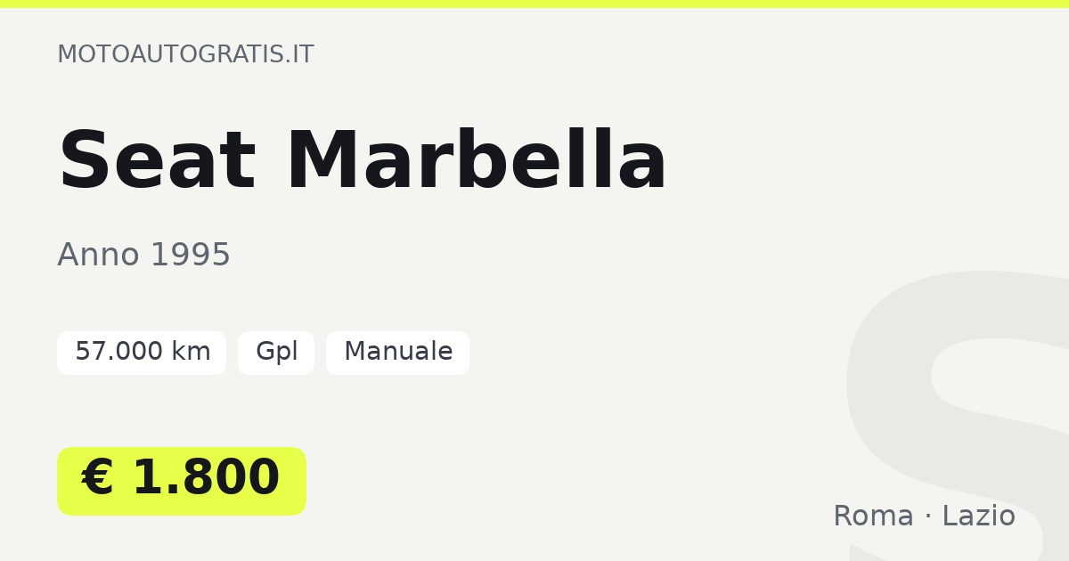 Seat Marbella