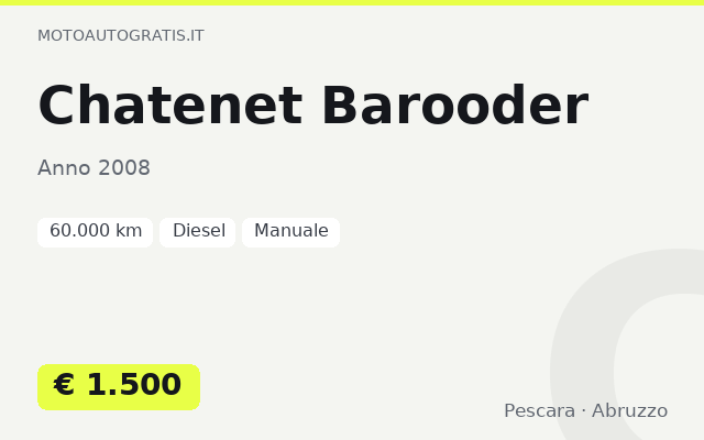 Chatenet Barooder