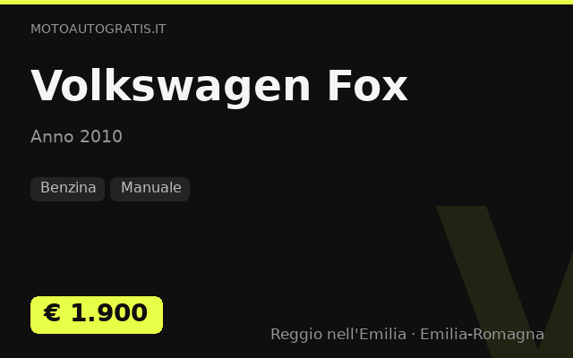 Volkswagen Fox