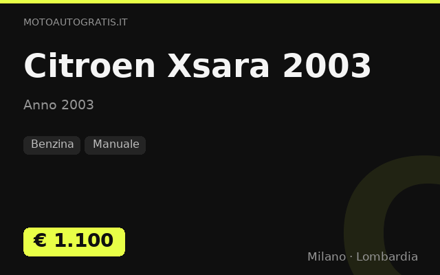 Citroen Xsara 2003