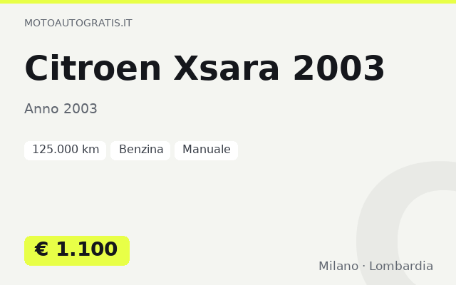 Citroen Xsara 2003