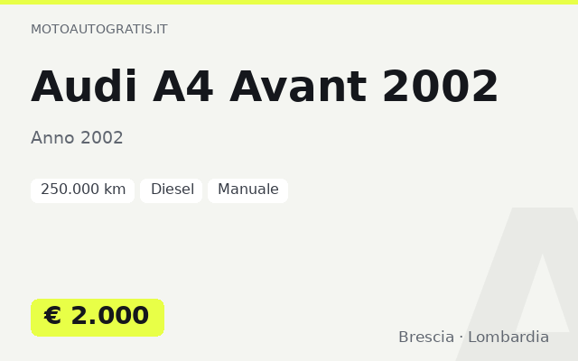 Audi A4 Avant 2002