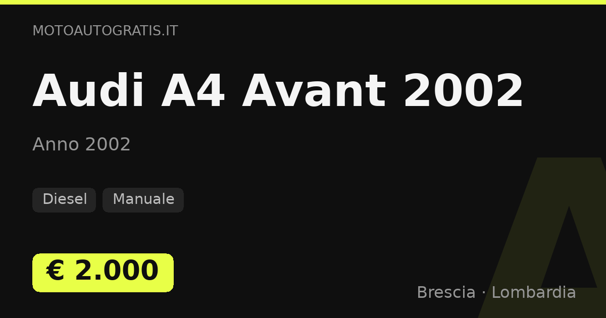 Audi A4 Avant (2002)