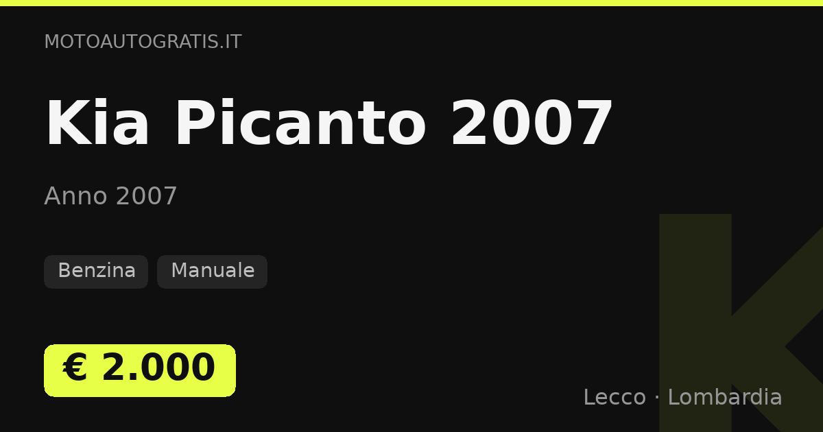 Kia Picanto (2007)