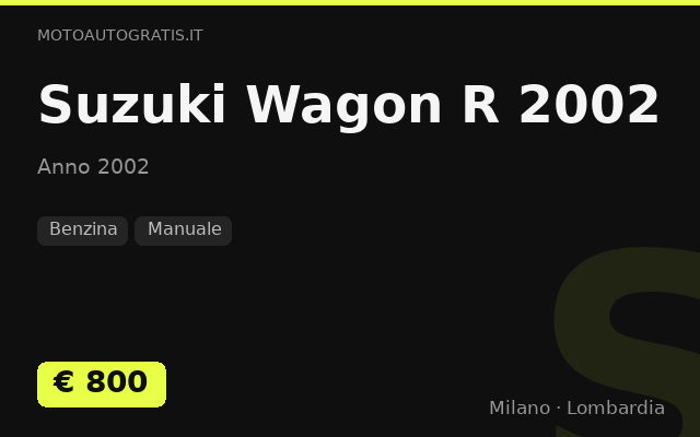 Suzuki Wagon R 2002