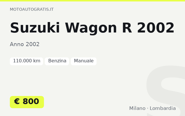 Suzuki Wagon R 2002