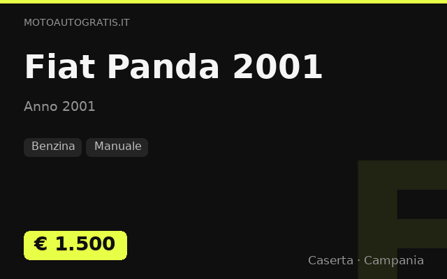 Fiat Panda 2001