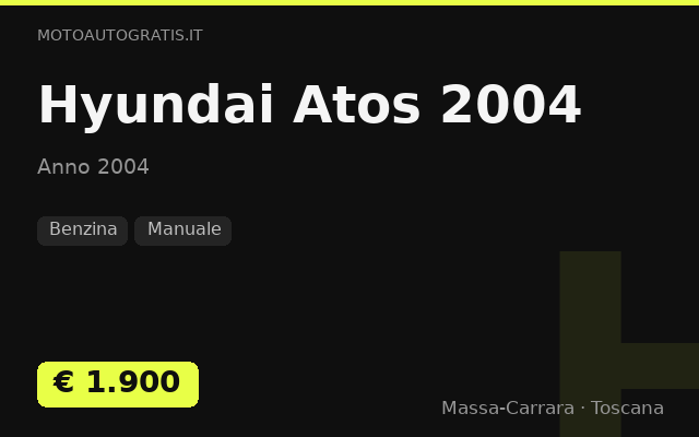 Hyundai Atos 2004