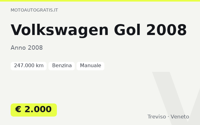 Volkswagen Gol 2008