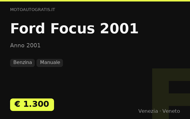 Ford Focus 2001