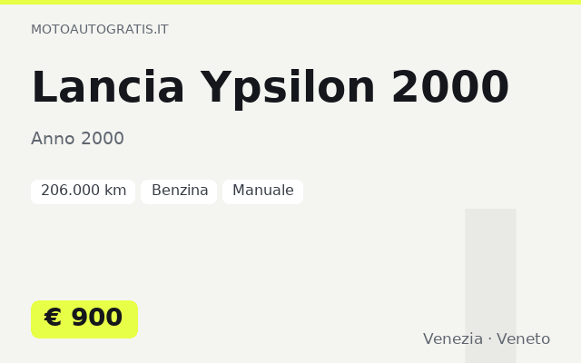 Lancia Ypsilon 2000
