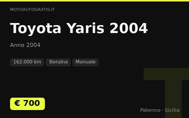 Toyota Yaris 2004
