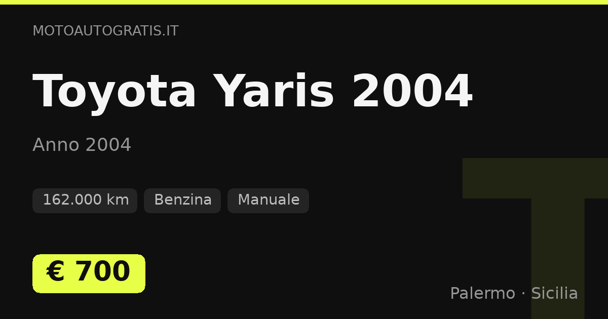 Toyota Yaris 2004
