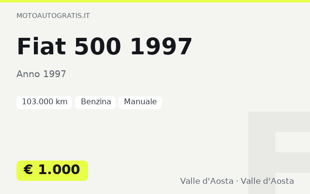 Fiat 500 1997