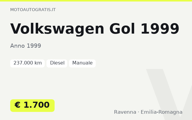 Volkswagen Gol 1999