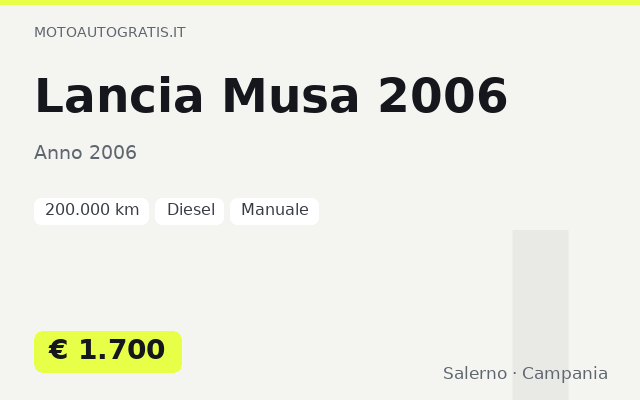 Lancia Musa 2006