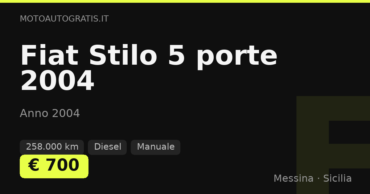 Fiat Stilo 5 porte (2004)
