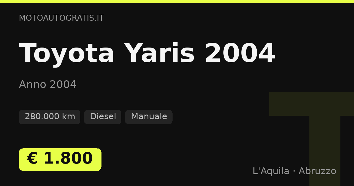 Toyota Yaris 2004