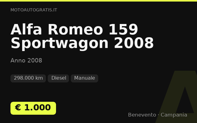 Alfa Romeo 159 Sportwagon 2008