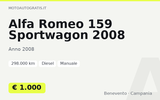 Alfa Romeo 159 Sportwagon 2008