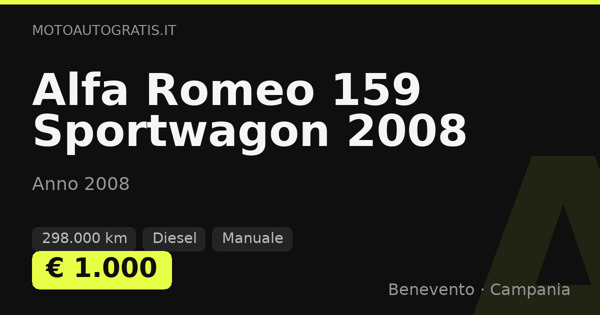 Alfa Romeo 159 Sportwagon (2008)