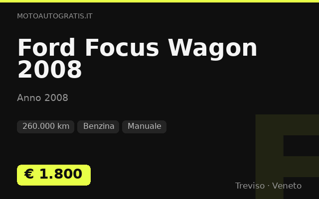 Ford Focus Wagon 2008